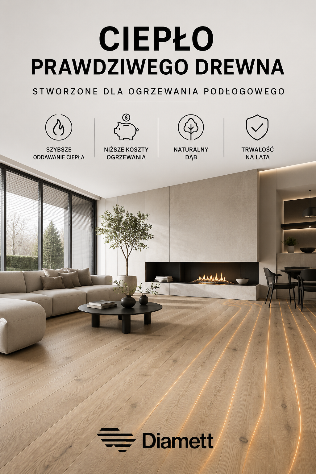 JODEŁKA KLASYCZNA Dąb AB Woodlook lakier UV